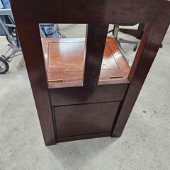 リサイクルショップどりーむ天保山店　No450　囲炉裏風　ダイニングチェア　花梨　唐木　収納付き♪の画像