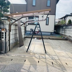 不要になった物置、古くなったカーポート　リフォーム工事 − 茨城県