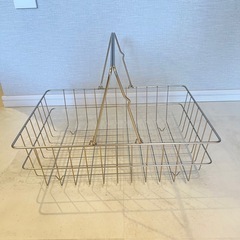 【美品】ニトリ　ワイヤーバスケット　クアドラド　ランドリーバスケットの画像