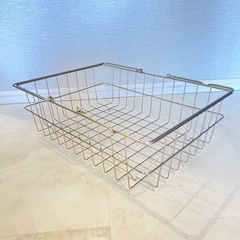 【美品】ニトリ　ワイヤーバスケット　クアドラド　ランドリーバスケットの画像