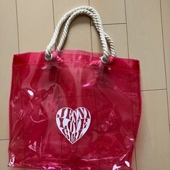 ジェニィラブ　　ビニールバッグ　ピンク