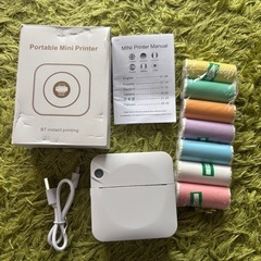 【中古】多機能ミニポータブルワイヤレスプリンター　セット