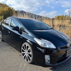 総額30万　2010年 トヨタ　プリウス　ローダウン　レザーシー...