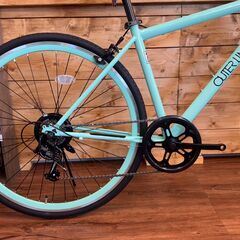 新品　お買い得クロスバイク　自転車　アウターリミッツ　サイズ450mm　チェレステカラーの画像