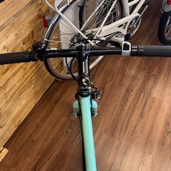新品　お買い得クロスバイク　自転車　アウターリミッツ　サイズ450mm　チェレステカラーの画像