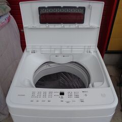 アイリスオーヤマ　5.0Kg全自動洗濯機　IAW-T504　2024年製　中古の画像