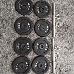 ワイルドフィット WFG 5kg 8枚 40kg
シャフト2本 ...