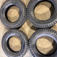 フォークリフト用ブリヂストン5.50-15 スパイクタイヤ4本セットの画像