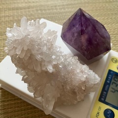 20%OFF❣️次は貴方に幸福を‼️最終お値下げ❗️天然原石🔮天然水晶🔮2個セット🔮の画像