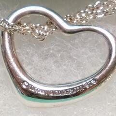 ティファニー TIFFANY&Co.　オープンハート（約20×18mm）トップ　シルバーネックレス【美品】の画像