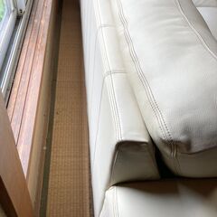 【商談中】イケア 3人掛け本革ソファ IKEA SANDHEMの画像