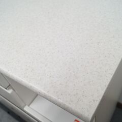 ニトリ 幅140 キッチンカウンター (アルミナ2 140CT WH) ダイニングボード キッチン収納 レンジラック レンジ台 カップボードの画像