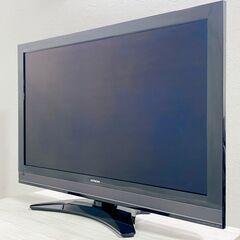 ★動作品★プラズマテレビ/HITACHI/P50-XP05/日立製作所/50インチ/ダブル録画/裏番組/フルHD/BS/CS/100V/ブラック/TV/画素数 1920×1080/E0EQ0111の画像