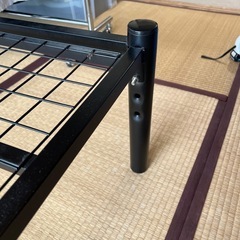 ダブルベッド用フレーム ブラック の画像