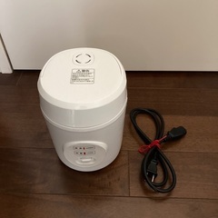 山善 YAMAZEN 炊飯器 1.5合炊き ミニ ライスクッカー YJE-M150　ホワイト　23年製の画像