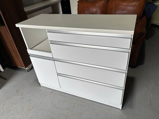 国産 山清工業 キッチンカウンター、キッチンボード、幅119cm Used 国産 山清工業 キッチンカウンター、キッチンボード、幅119cm