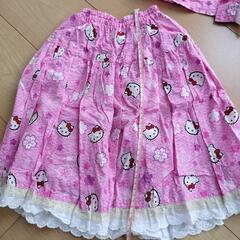 ハローキティ　着物　ドレス　甚平　130cmの画像