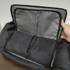 【美品】D'colle マザーズバッグ 黒色 おむつ替えシート内蔵の画像