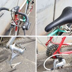 ≪ZU1505ジ≫ RALEIGH/ラレー ロードバイク TRIATHLON REYNOLDS/レイノルズ531 ヴィンテージ クロモリ 自転車 タイヤパンク/走行未確認/現状品の画像