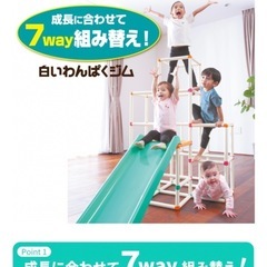 白いワンパクジム　ジャングルジムの画像