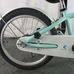 E294★16000円★整備済み中古子供自転車コーダブルーム　アッソン【18インチ　グリーン　アルミフレーム 】の画像