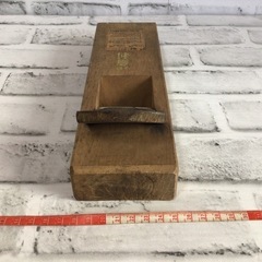 W105 鉋/かんな 商標登録 角利 60m/m 大工道具 宮大工 ハンドツール 現状品の画像