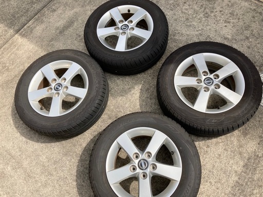 日産ラフェスタ　MAZDAプレマシー　15インチ　タイヤホイールセット　2023製タイヤお買い得4本