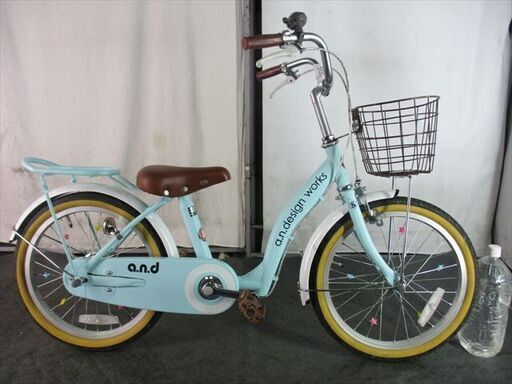 E295　★16000円★整備済み 中古子供自転車 アンド【18インチ　グリーン 】