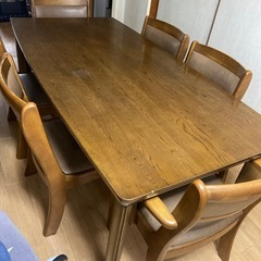 6人掛けダイニングテーブルセット