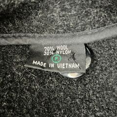 i2022HI HELLY HANSEN ダッフルコート メンズ Mサイズ ウール×ナイロン ダークグレー ヘリーハンセン 防寒着 フード付の画像
