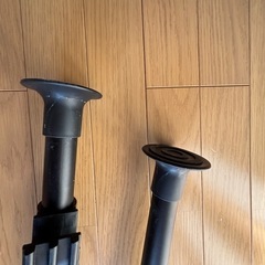 天井突っ張り式 ハンガーラック 2段　無料の画像