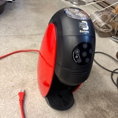 K2505-243 ネスカフェ　ゴールドブレンド　バリスタ　レッド　キズ汚れ有り　通電済み　説明書　箱無しの画像