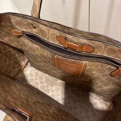 COACH トートバッグ ホワイトの画像