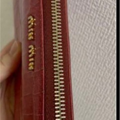 miumiu ミュウミュウ 長財布 クロコ ラウンドファスナー 【箱付き】の画像