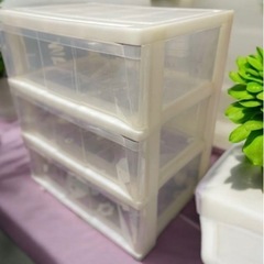 三段収納ボックス(3免セット)の画像