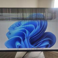 PCモニター DELL 27インチ 液晶割れの画像