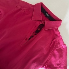 Paul Stuart ピンク ゴルフポロシャツ Mの画像