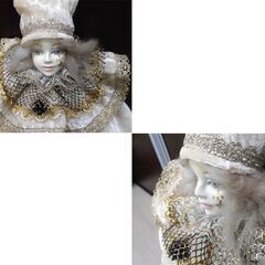 現状品 ピエロ 人形 道化師 ビスクドール 全長約44㎝ 苫小牧西店の画像