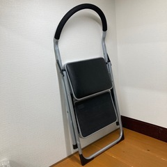 m246 折りたたみステップラダー ステップチェア 踏み台 椅子 2wayの画像