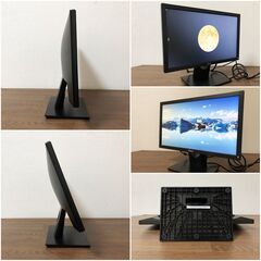 DELL 18.5インチワイド液晶モニターE1916Hf　ノングレア(非光沢)　デルWLEDバックライト　接続端子VGA・DisplayPort　ACコード付き　清掃/動作確認済みの画像