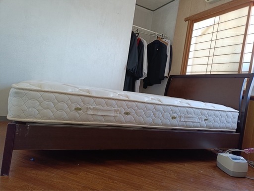 ☆中古¥5000!!FRANCEBED
 ダブルベッド 家具 寝具 マットレス 【BE021】