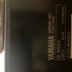 ヤマハ CDプレーヤー CDX-640の画像