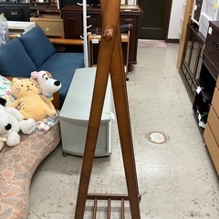 ☆値下げ☆O2505-276 木製ハンガーラック キズ汚れ有りの画像