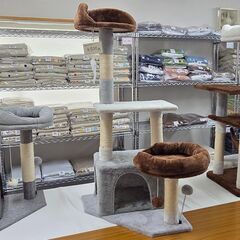 【特価4,500円】三毛猫カラーのミニキャットタワー