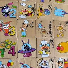あんぱんまん 木製つみきの画像