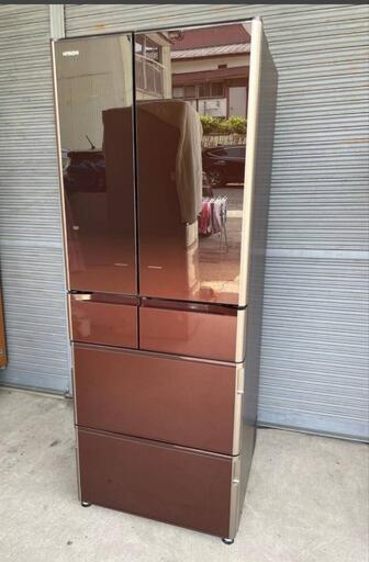 大容量 555L 日立 HITACHI 真空チルド 冷凍冷蔵庫 6ドア R-X5700F