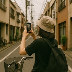 町の写真撮影
