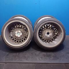 225/40R18　アルミ　タイヤ4本セット　逆ゾリメッシュJNCホイールの画像