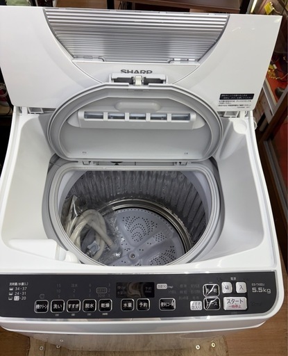 ☆ジモティー割引有☆ SHARP/洗濯乾燥機/ES-TX5DJ-W/5.5kg/2020