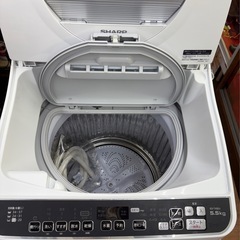 ☆ジモティー割引有☆ SHARP/洗濯乾燥機/ES-TX5DJ-W/5.5kg/2020